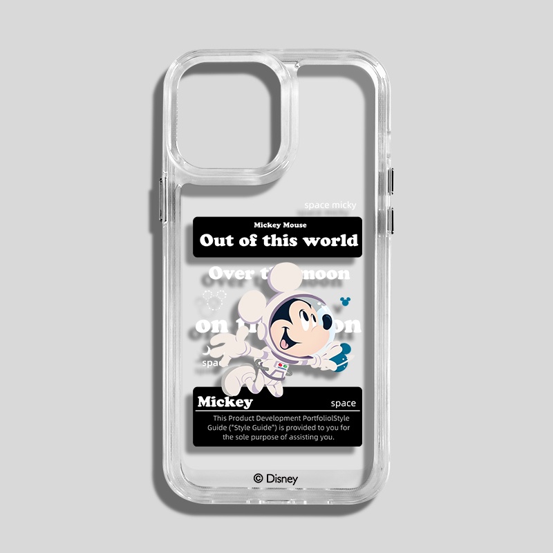 Ốp Điện Thoại Trong Suốt Chống Sốc Hình Mickey Cho iPhone 13 12 11 Pro MAX XS MAX XR X 7+ 8 Plus mini