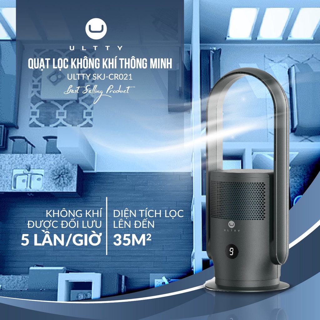 Quạt Lọc Không Khí ULTTY SKJ-CR021 -Hàng chính hãng