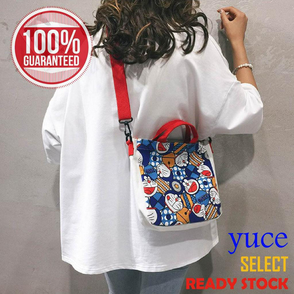 Túi Vải Bố Đeo Vai Hình Doraemon