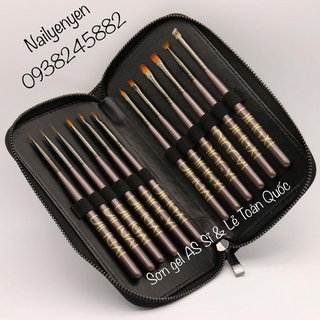 Cọ dingxi set 12 cây kèm bóp đựng cọ
