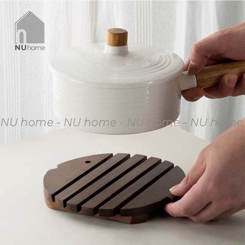 nuhome.vn | Đế lót nồi hình cá - Soru, đế lót nồi bằng gỗ phong cách Nhật Bản đẹp mắt