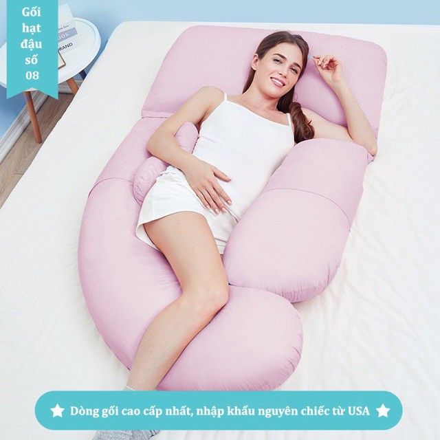 Gối ôm cho bà bầu   Gối chữ U, dành cho bà bầu