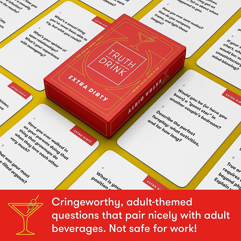 Bộ Trò Chơi Thẻ Bài Truth or Drink Board Game Độc Đáo Bài Drinking Game BG91