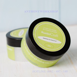 Sáp đánh bóng bề mặt gỗ Beeswax Creative life 100g