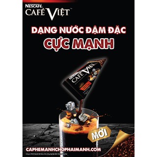NESCAFE CAFÉ VIỆT/ CÀ PHÊ ĐEN ĐÁ bịch 560G (35 gói x 16g)