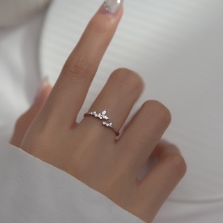Nhẫn bạc cành lá Choco Jewelry