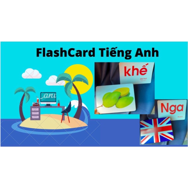 Thẻ Học Song ngữ Anh-Việt [Xả Kho-Free Ship] vô cùng sinh động và hiệu quả cho bé yêu