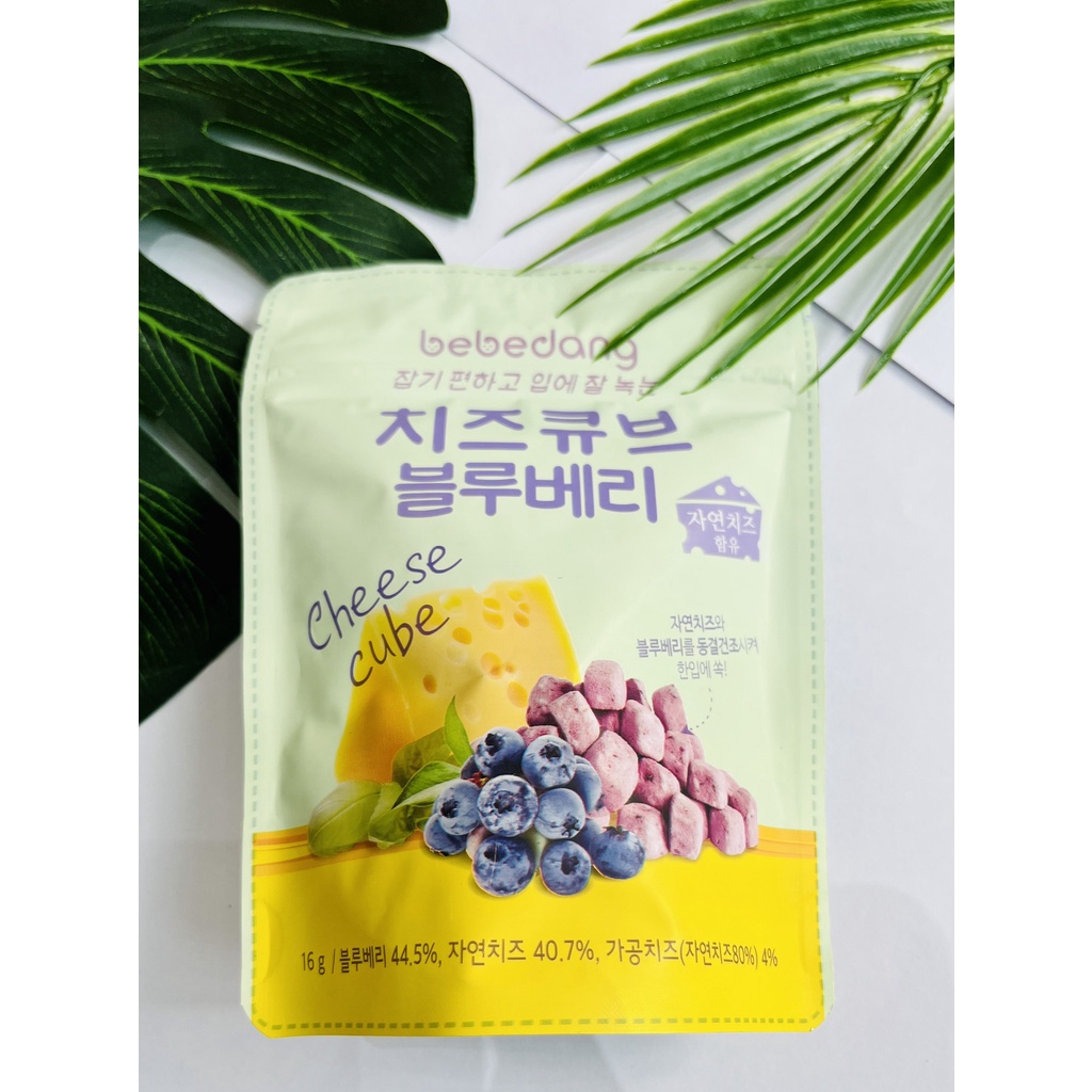 Sữa chua - Phô mai khô ăn dặm cho bé BEBEDANG Hàn Quốc.