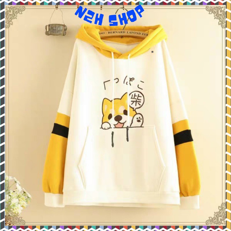 Áo Khoác Nỉ Nam Nữ Mùa Đông Corgi Hình Chó Siba Cute Form Rộng Dưới 55kg,Áo Hoodie Unisex N2H Shop | BigBuy360 - bigbuy360.vn