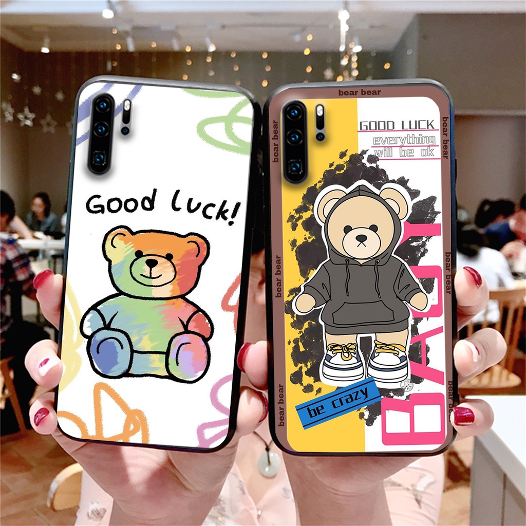 Ốp lưng Huawei P30 / P30 Pro in hình cute, chú gấu tinh nghịch siêu chất siêu rẻ