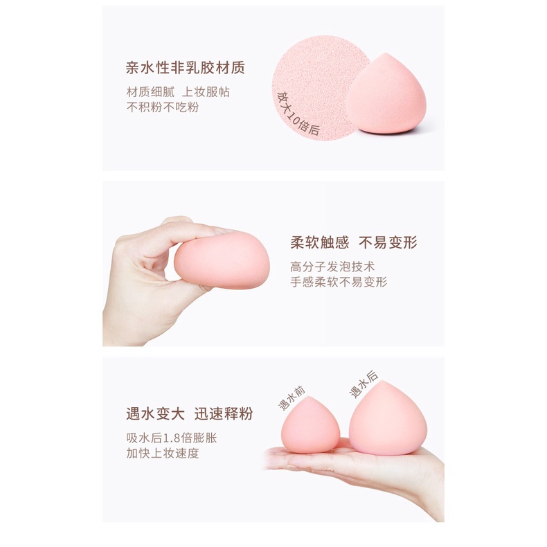 Mút Trang Điểm Siêu Mềm Hình Quả Đào Màu Hồng  Nội Địa Trung