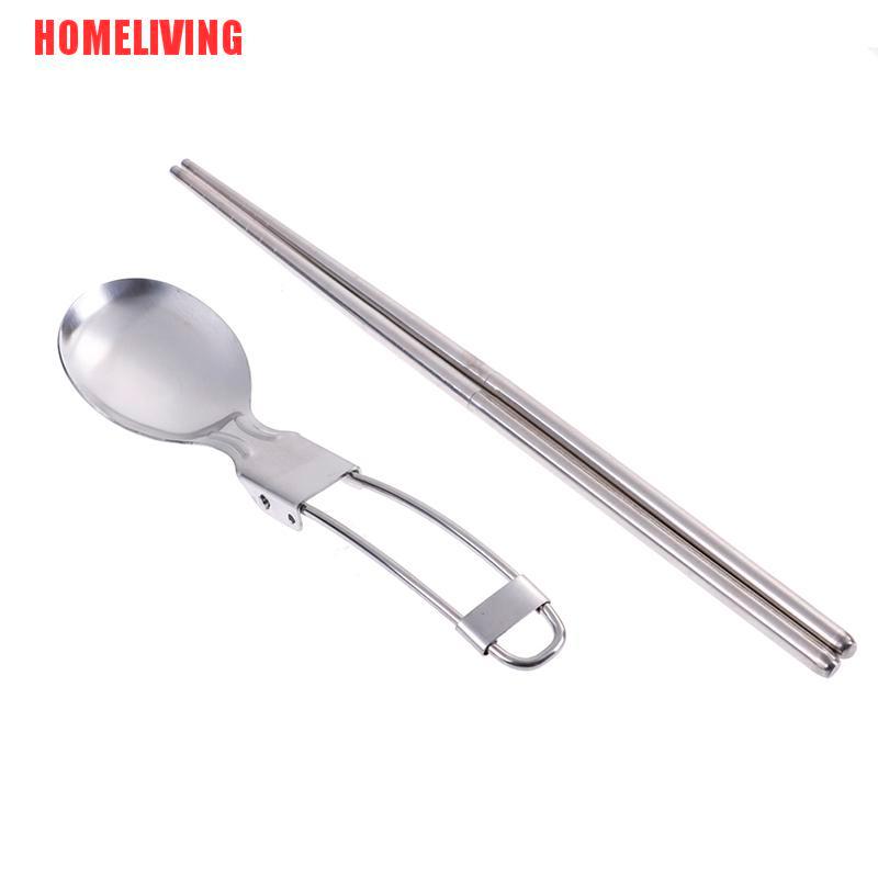 1 Bộ Dao Muỗng Nĩa Du Lịch Gấp Gọn Tiện Lợi