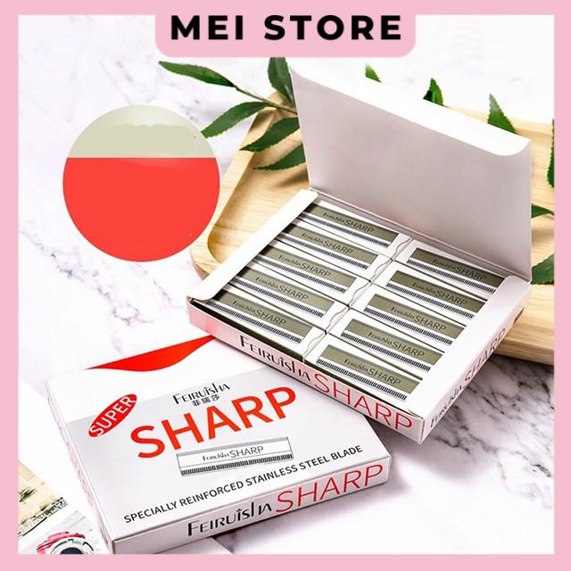 Dao Cạo Lông Mày Hộp 10 Cây
