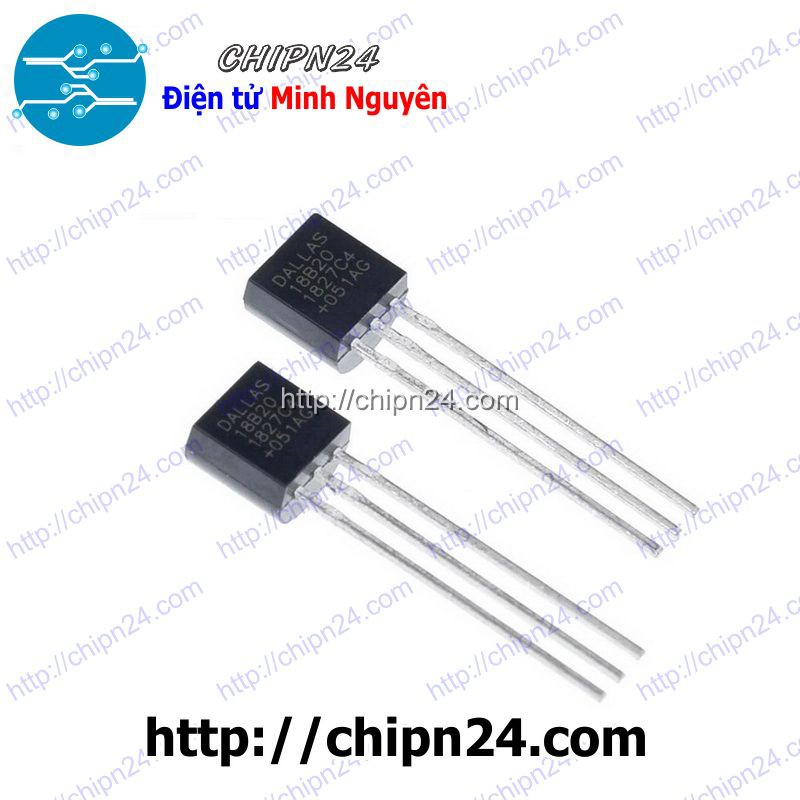 [1 CON] IC DS18B20 TO-92 (Cảm Biến Nhiệt Độ 18B20)