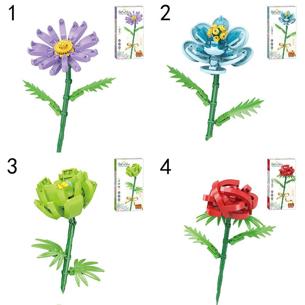 Đồ Chơi Lắp Ráp Hình Hoa Hồng Ba Chiều DIY