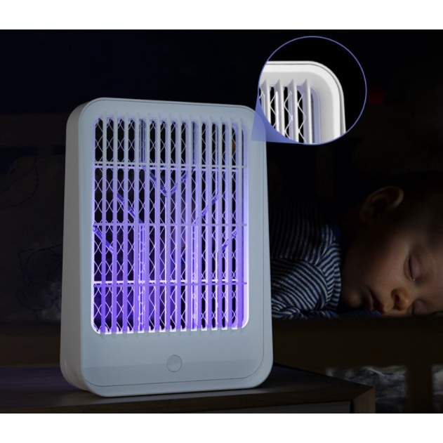 ❤️ Máy Bắt Muỗi Cảm Ứng Ánh Sáng Mẫu Đèn LED Diệt Muỗi/ Côn Trùng 360‐ 400nm Cổng Sạc USB Tiện Dụng Cho Phòng Ngủ/ Ngoài Trời