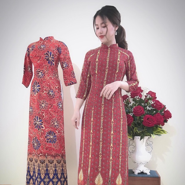 Thổ cẩm áo dài