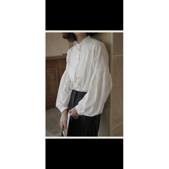 áo babydoll tay bồng tiểu thư hàng QCCC , áo sơ mi cổ vuông thêu ao.vn | BigBuy360 - bigbuy360.vn