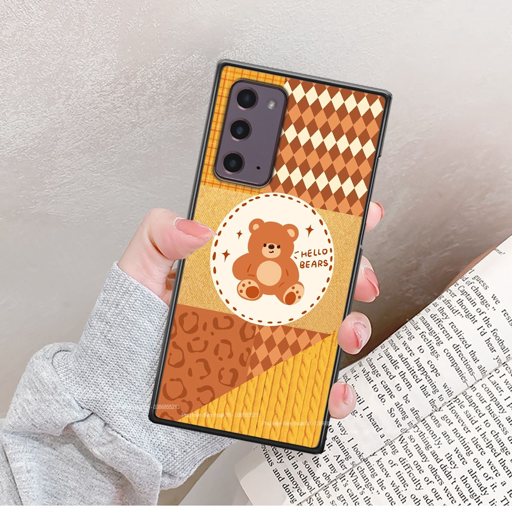 Ốp lưng Samsung NOTE 20 happy day, gấu bear dễ thương - BỀN - ĐẸP -BAO GIÁ TOÀN THỊ TRƯỜNG