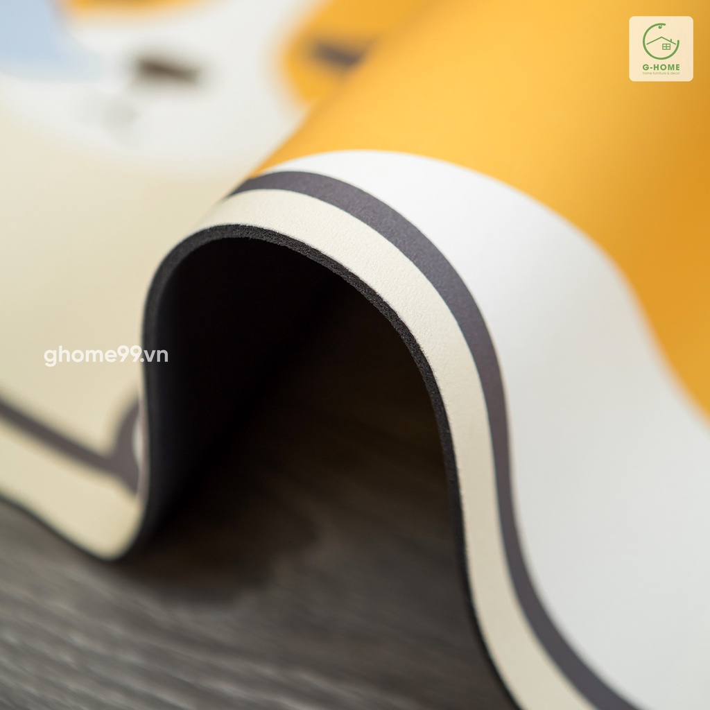 Thảm lau chân hình thú cưng Ghome 4 lớp chống trơn trượt, chống thấm tốt chất liệu thân thiện môi trường 50x80cm TD22M3