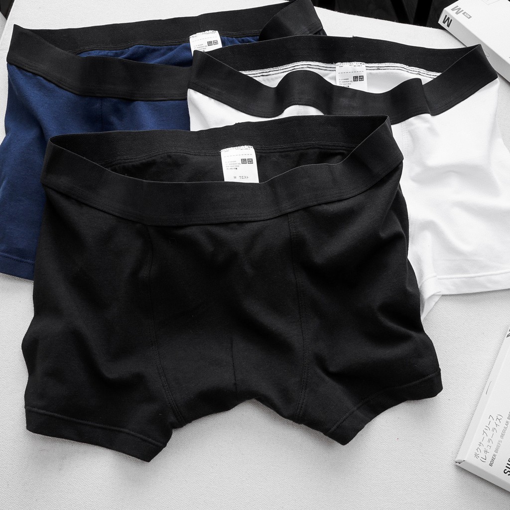 [Giá Huỷ Diệt] Quần Lót (Sịp) Nam BOXER UNIQLO ĐÙI Chất Vải Cotton 4 Chiều Cực Mịn Và Mát hàng xuất xịn chính hãng