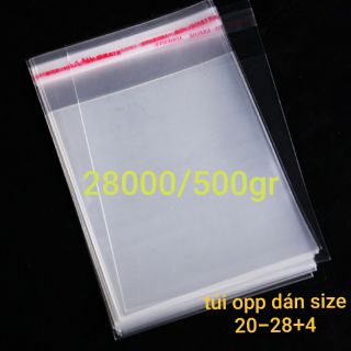 Túi opp dán size 20-28+4
