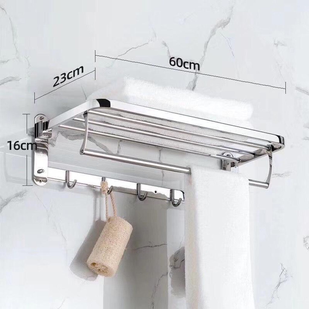 Giá Treo Khăn Tắm OENEN Inox 304 Cao Cấp Dán Tường Tiện Lợi, Chắc Chắn