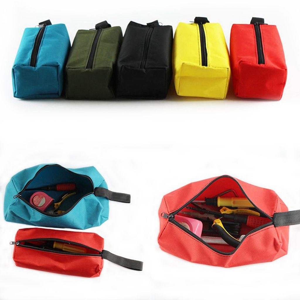 1 Túi Vải Oxford Dày Sức Chứa Lớn Đựng Dụng Cụ Sửa Chữa Điện Có Khóa Kéo Giá Đỡ