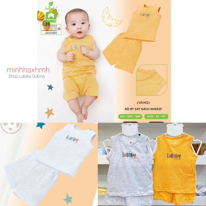 [Lullaby 2021] Bộ sát nách / Ba lỗ BÉ TRAI chất đẹp, mát (6m-4y)