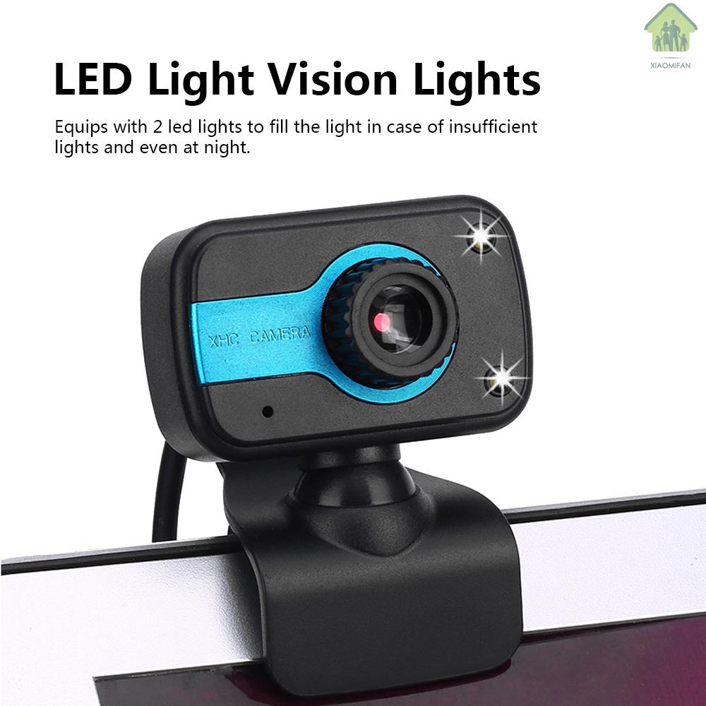 Webcam Xm Hd 480p 30fps Tích Hợp Micro Có Kẹp Gắn Máy Tính Để Bàn / Laptop Cổng Usb | BigBuy360 - bigbuy360.vn