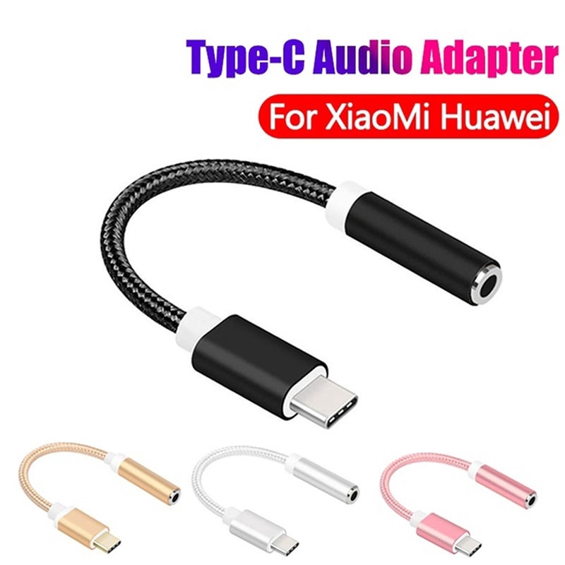 Dây cáp chuyển đổi cổng USB C sang 3.5 mm thông dụng cho điện thoại Android