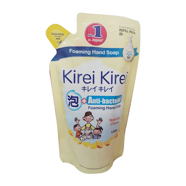 Bọt rửa tay Kirei 200ml chanh gói M076