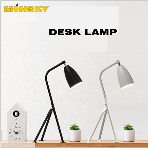 Đèn để bàn MONSKY 3 chân Vintage cao cấp DB004 - Tặng kèm bóng LED rạng đông chống lóa