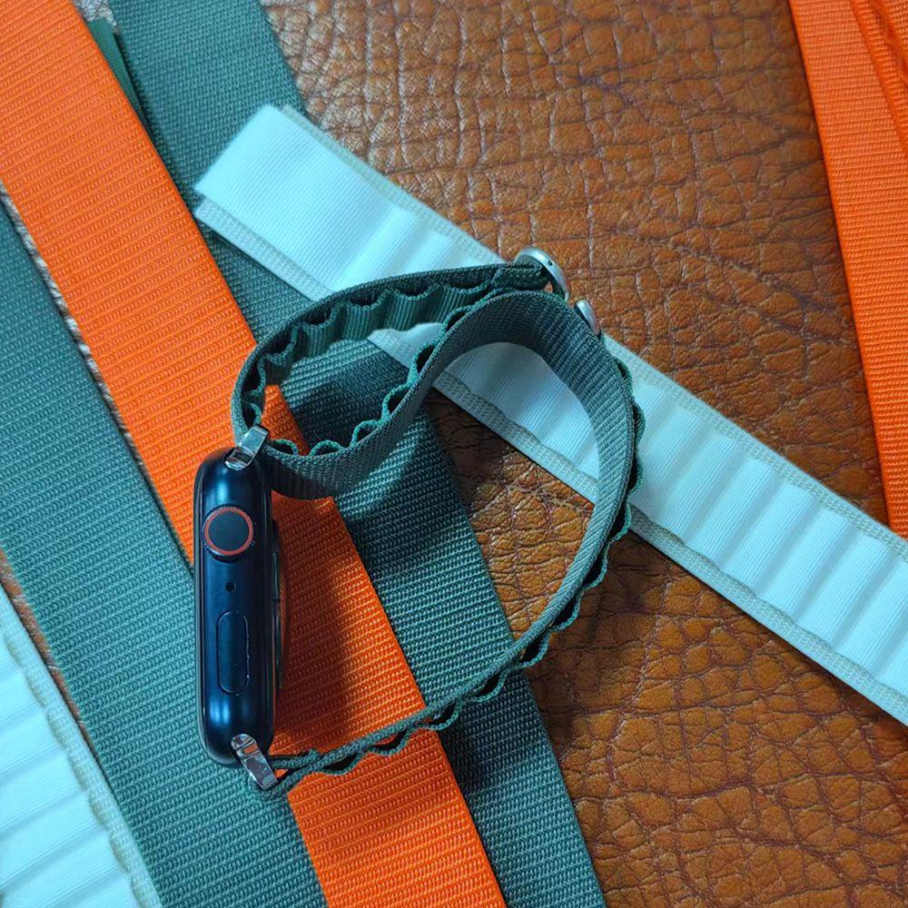 Dây Đeo Nylon 49 / 45 / 44 / 41MM 42 / 40 / 38MM Cho Đồng Hồ Apple Watch 8 7 SE 6 5 4 3 Ultra