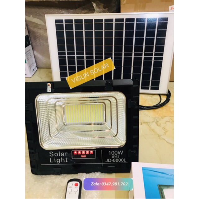 Đèn Năng Lượng Mặt Trời JD-8800L 100W