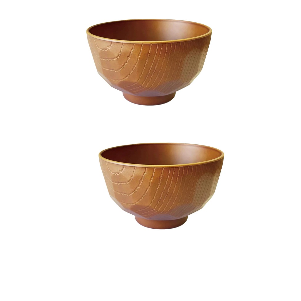 Daiso Chén Súp Yamanaka-Nuri 11Cm Soup Bowl.A Wood Grain Pattern.Tortoise Shell Pattern