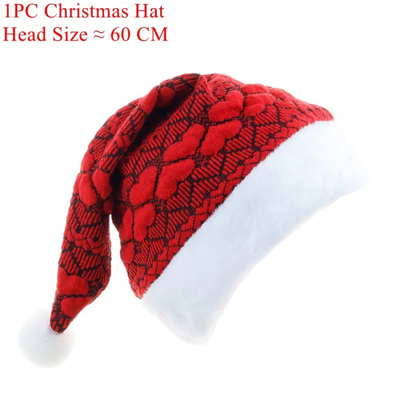 Mũ Len Unisex Thoải Mái Chất Lượng Cao Họa Tiết Giáng Sinh / Trái Tim / Đầm / Quà Tặng Giáng Sinh Năm Mới