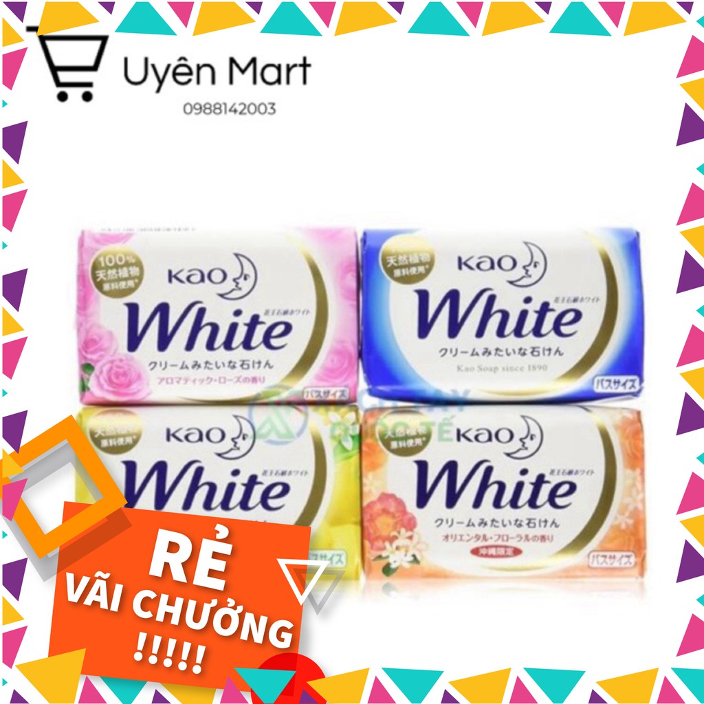 XÀ PHÒNG TẮM KAO WHITE NHẬT BẢN 130G | BigBuy360 - bigbuy360.vn