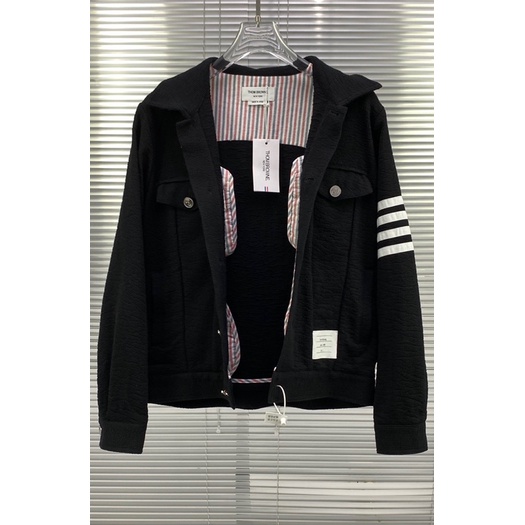 Áo khoác nhung gân cho nam thương hiệu Thom Browne tb cao cấp