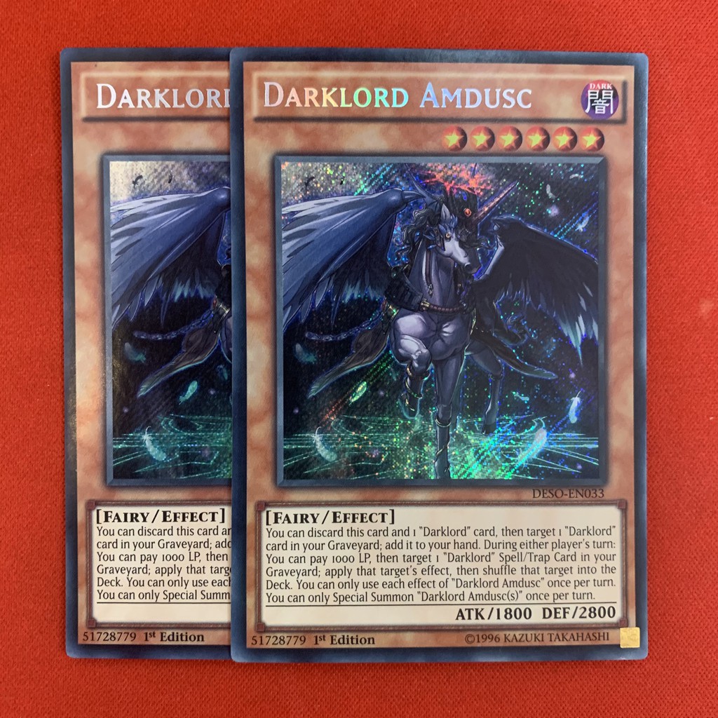 [CỰC PHẨM][Thẻ Bài Yugioh Chính Hãng] Combo Các Thẻ Bài Darklord Tiếng Anh - Thiên Thần Sa Ngã!!!