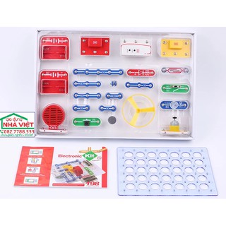 Bộ dụng cụ lắp ráp thí nghiệm mạch điện Electronic Kit dbolo 198 dự án