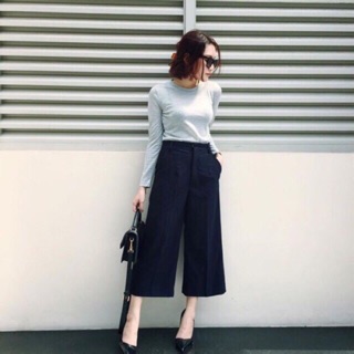 Quần ống rộng Culottes sang chảnh chất đẹp