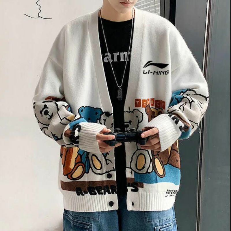 Áo cardigan LN gấu unisex siêu hot
