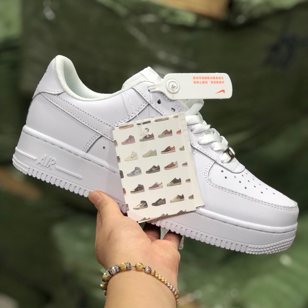 Giày 𝐍𝐈𝐊𝐄 𝐀𝐈𝐑 𝐅𝐎𝐑𝐂𝐄 trắng full thấp , giày Sneaker AF1 Full Trắng thấp Cao Cấp Full Size Nam Nữ Full Box Full Bill