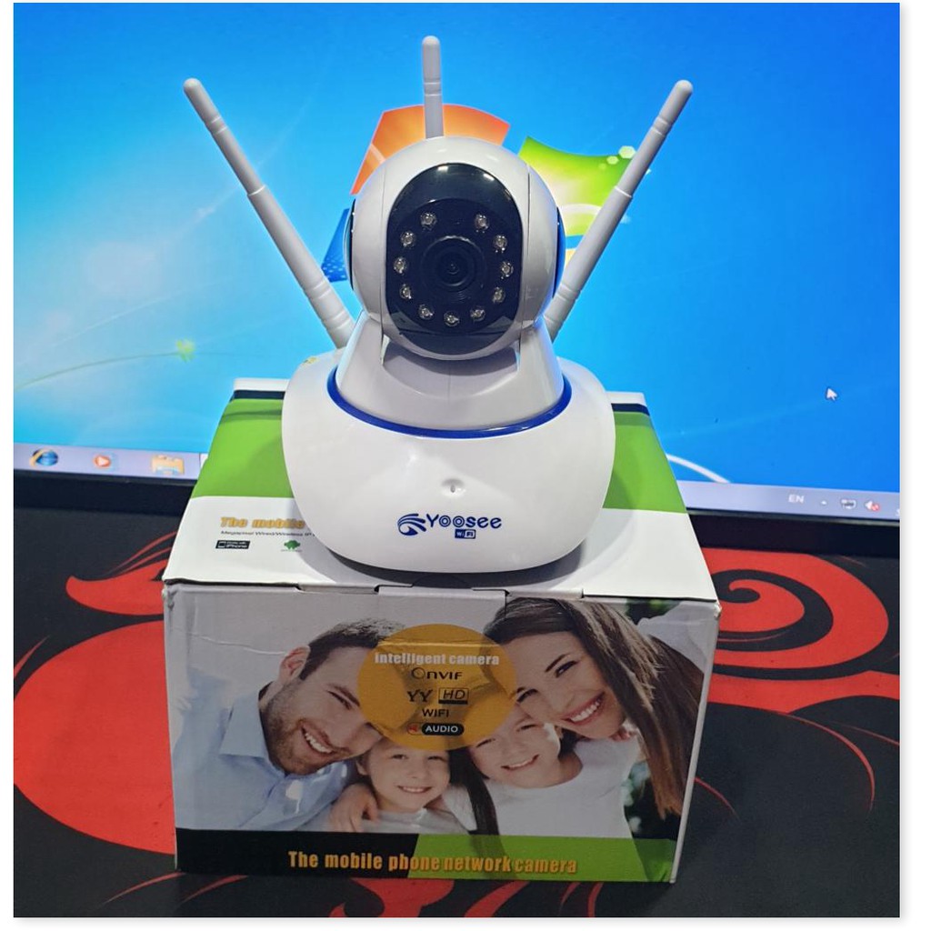 CAMERA IP YOUSEE 3 ĂNGTEN 2.0 HÌNH ẢNH CỰC NÉT KẾT NỐI WIFI ĐỘ PHÂN GIẢI CAO, CAMERA KHÔNG DÂY TRONG NHÀ , NGOÀI TRỜI