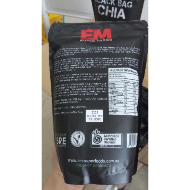 500g hạt chia Úc đen hỗ trợ giảm cân Keto Das- Sức Khỏe Vàng