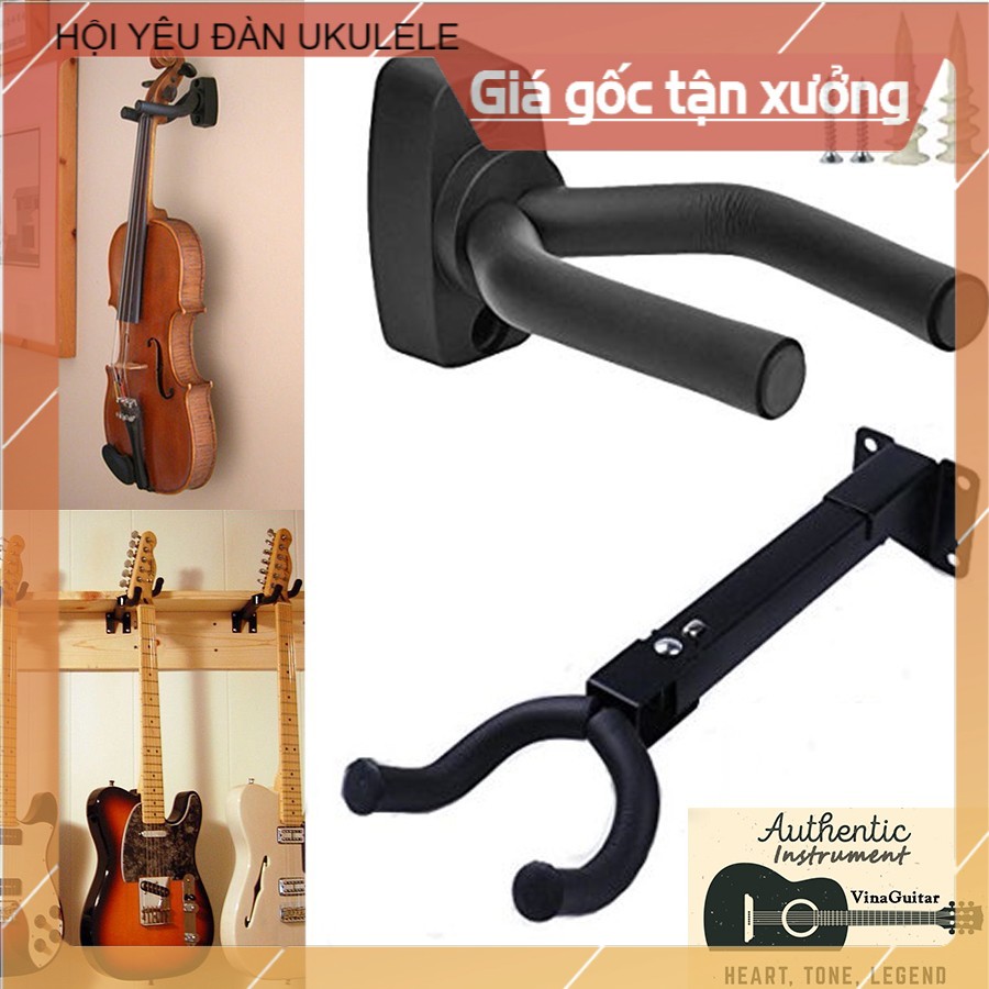 Móc Treo Đàn Guitar, Ukulele, Violin đầy đủ ốc vít