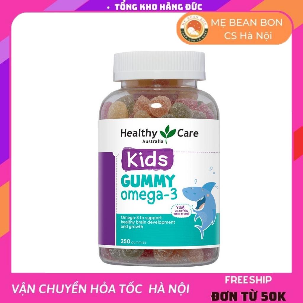 Kẹo dẻo Healthy Care Kids Gummy Omega 3 (250 viên) bổ sung omega-3 cho trẻ 2 tuổi trở lên, Úc
