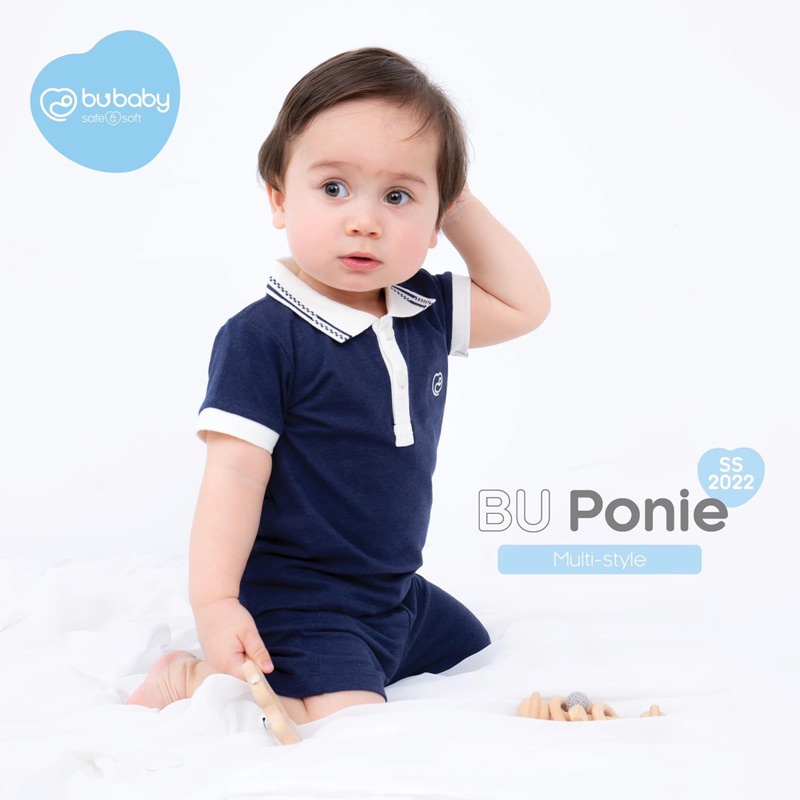 Bu baby Bộ cộc tay polo Bu baby mềm đẹp cho bé trai gái