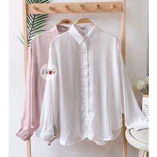 Áo sơ mi tơ sọc ENVY S138 sang trọng lạ mắt